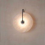 Nordic 1 - Light Classic Black and White Round LED Wall Light - LightfixturesUAE