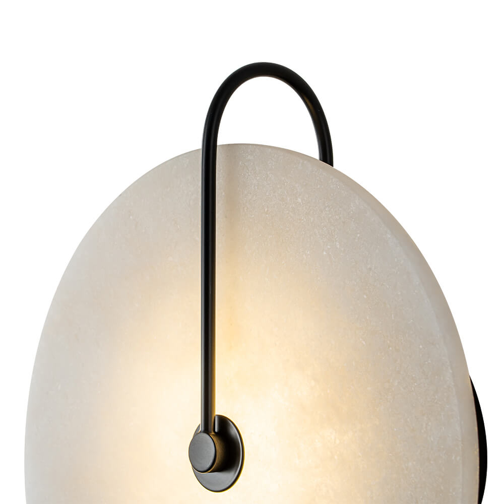 Nordic 1 - Light Classic Black and White Round LED Wall Light - LightfixturesUAE