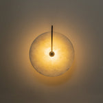 Nordic 1 - Light Classic Black and White Round LED Wall Light - LightfixturesUAE
