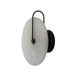 Nordic 1 - Light Classic Black and White Round LED Wall Light - LightfixturesUAE
