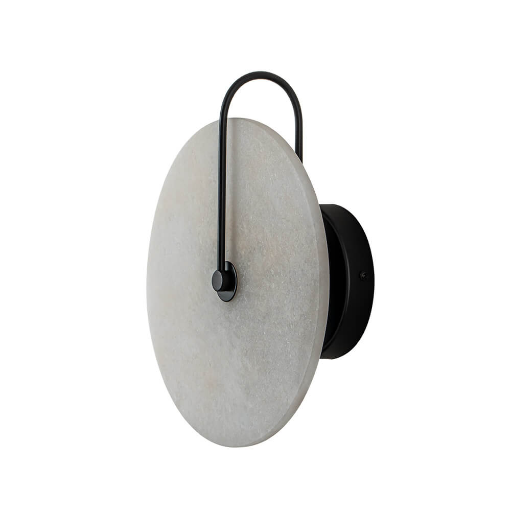 Nordic 1 - Light Classic Black and White Round LED Wall Light - LightfixturesUAE
