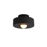 Nordic Geometric Flush Mount Cylindrical Ceramic Ceiling Light - LightfixturesUAE