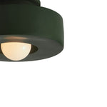 Nordic Geometric Flush Mount Cylindrical Ceramic Ceiling Light - LightfixturesUAE