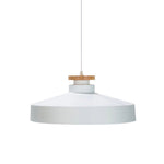 Nordic minimalism 1 - Light White Wooden - Color Iron Conical - Shaped Pendant Light - LightfixturesUAE