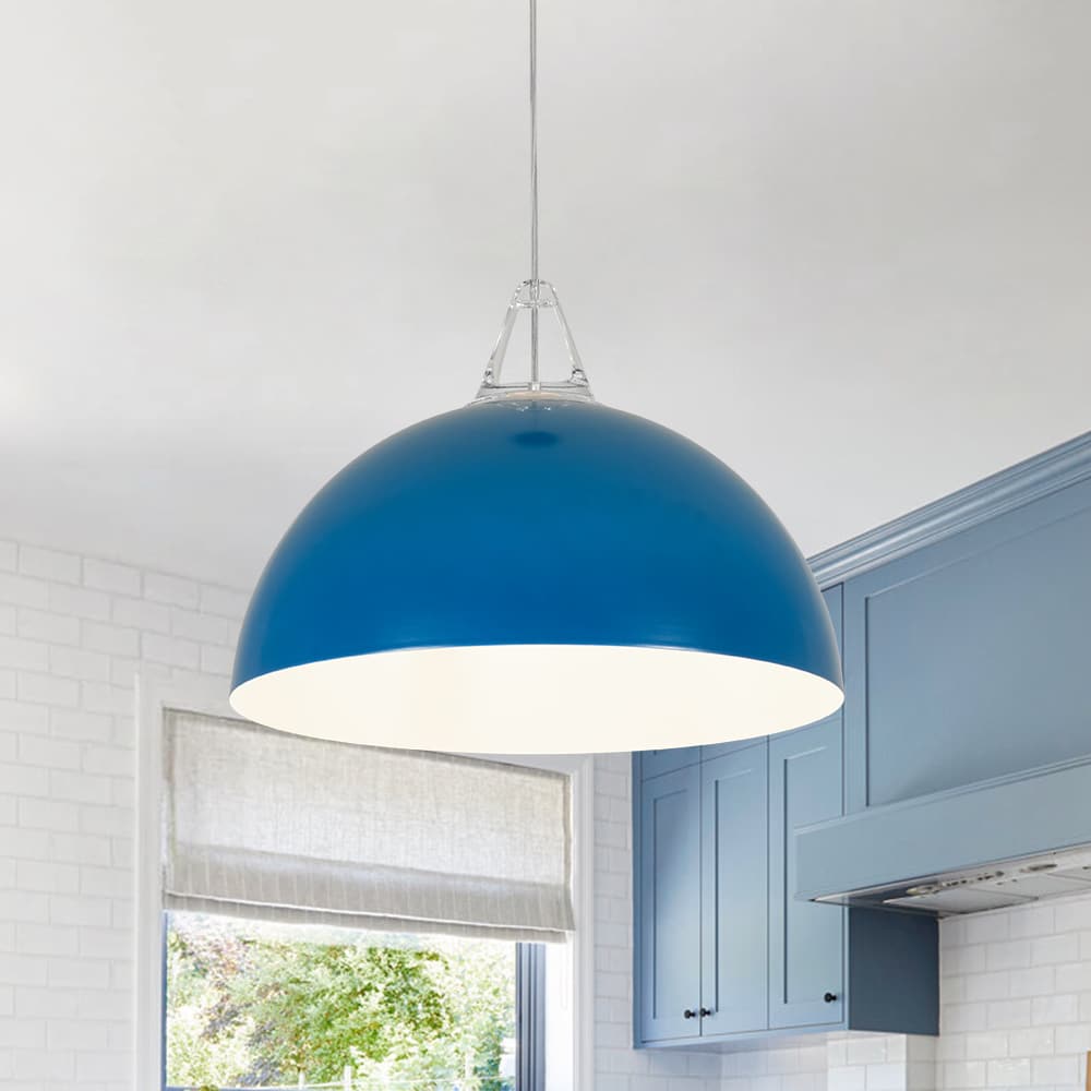 Nordic Minimalist Half - Dome Pendant with Soft Morandi Colors - LightfixturesUAE