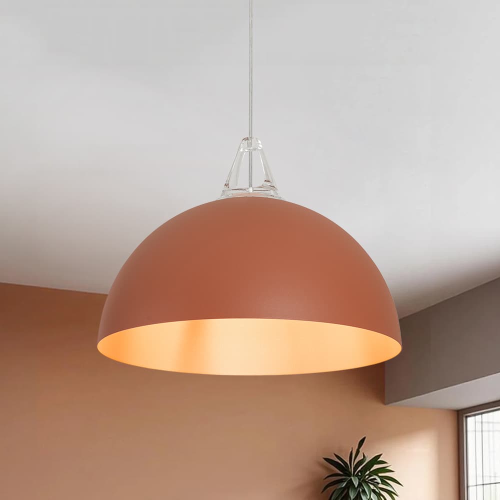 Nordic Minimalist Half - Dome Pendant with Soft Morandi Colors - LightfixturesUAE