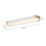 Nordic Oval Led Flush Mount Ceiling Light Warm White - LightfixturesUAE