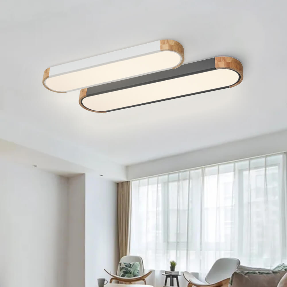 Nordic Oval Led Flush Mount Ceiling Light Warm White - LightfixturesUAE