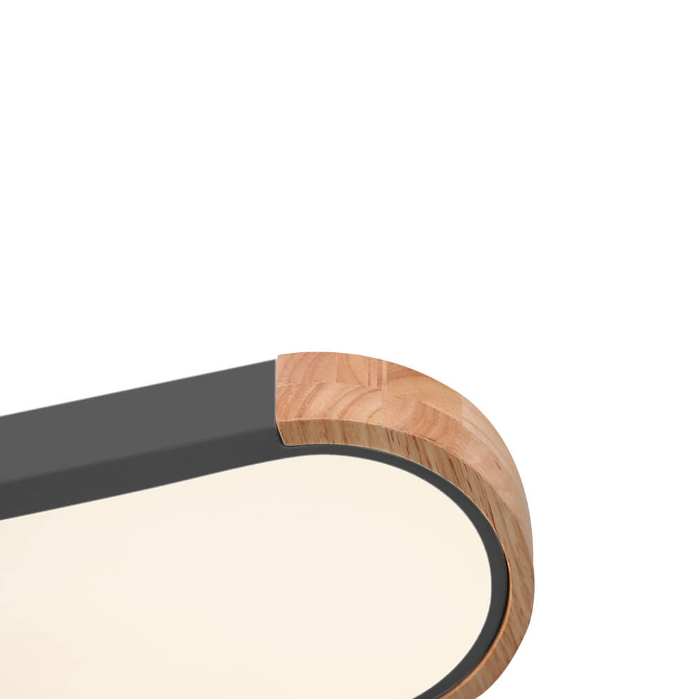 Nordic Oval Led Flush Mount Ceiling Light Warm White - LightfixturesUAE