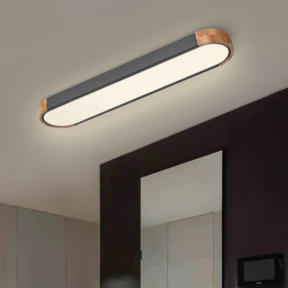 Nordic Oval Led Flush Mount Ceiling Light Warm White - LightfixturesUAE