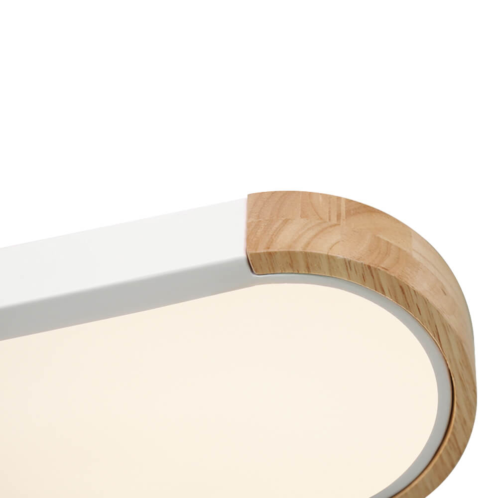 Nordic Oval Led Flush Mount Ceiling Light Warm White - LightfixturesUAE