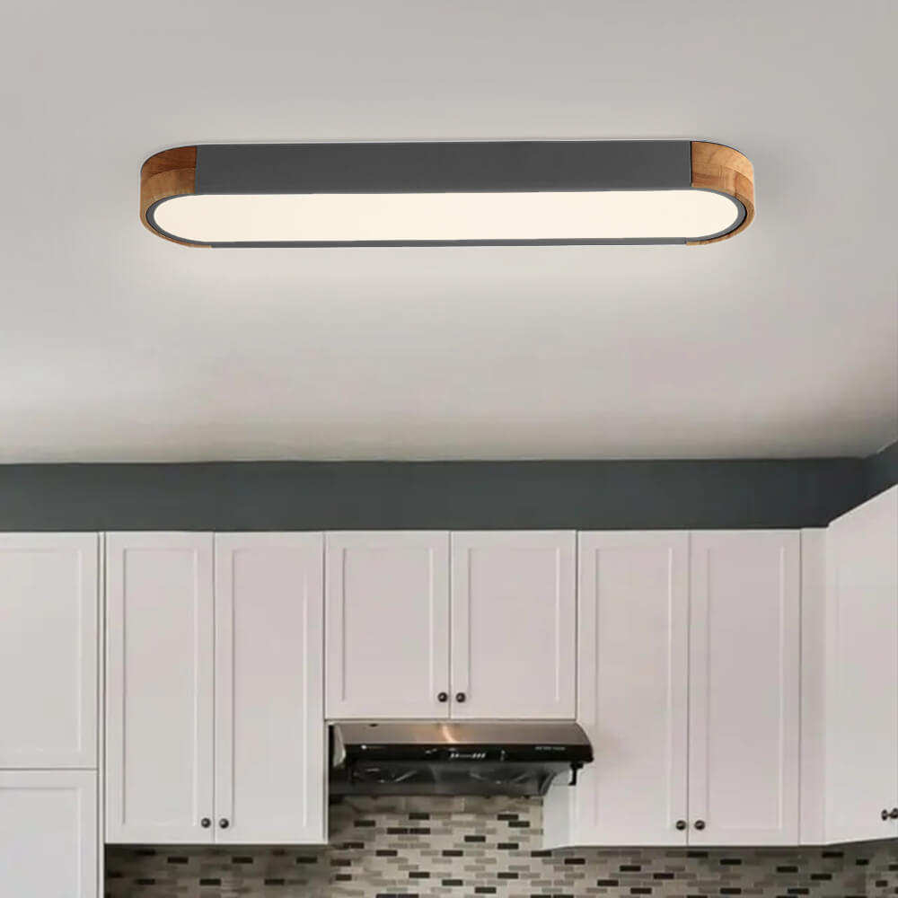 Nordic Oval Led Flush Mount Ceiling Light Warm White - LightfixturesUAE
