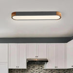 Nordic Oval Led Flush Mount Ceiling Light Warm White - LightfixturesUAE