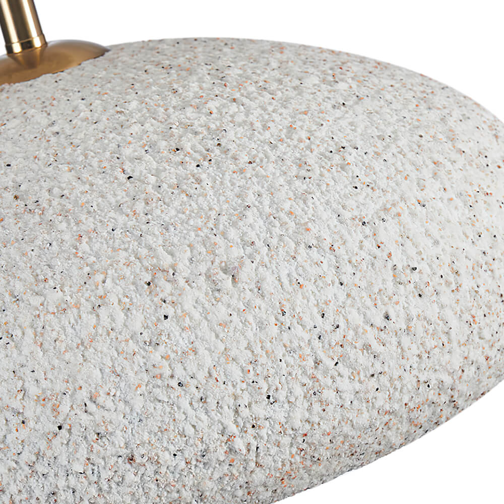 Nordic Stone Style Speckled Semi Flush Mount Ceiling Light - LightfixturesUAE