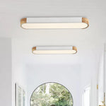 Nordic Style Metal & Wood Dimmable LED Ceiling Light - LightfixturesUAE