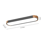 Nordic Style Metal & Wood Dimmable LED Ceiling Light - LightfixturesUAE