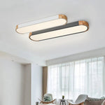 Nordic Style Metal & Wood Dimmable LED Ceiling Light - LightfixturesUAE