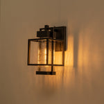 Outdoor Hammer Cage Glass Wall Sconce - LightfixturesUAE