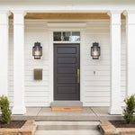 Outdoor Hammer Cage Glass Wall Sconce - LightfixturesUAE
