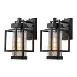 Outdoor Hammer Cage Glass Wall Sconce - LightfixturesUAE