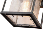 Outdoor Lantern Crackle Glass Shade Wall Sconce - LightfixturesUAE