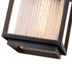 Outdoor Lantern Striped Glass Wall Sconce - LightfixturesUAE