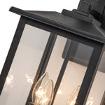 Outdoor Modern Lantern Clear Glass Wall Sconce - LightfixturesUAE