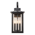 Outdoor Modern Lantern Clear Glass Wall Sconce - LightfixturesUAE