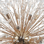 Oversized 20 - Light Blossom Firework Crystal Globe Dandelion Chandelier - LightfixturesUAE