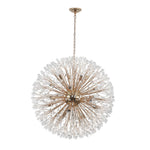 Oversized 20 - Light Blossom Firework Crystal Globe Dandelion Chandelier - LightfixturesUAE