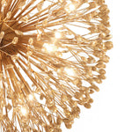 Oversized 20 - Light Blossom Firework Crystal Globe Dandelion Chandelier - LightfixturesUAE