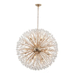 Oversized 20 - Light Blossom Firework Crystal Globe Dandelion Chandelier - LightfixturesUAE