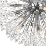 Oversized 20 - Light Blossom Firework Crystal Globe Dandelion Chandelier - LightfixturesUAE