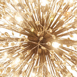 Oversized 20 - Light Blossom Firework Crystal Globe Dandelion Chandelier - LightfixturesUAE