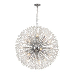 Oversized 20 - Light Blossom Firework Crystal Globe Dandelion Chandelier - LightfixturesUAE