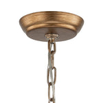 Retro French 1 - Light Bell - Shaped K9 Crystal Metal Pendant Light - LightfixturesUAE