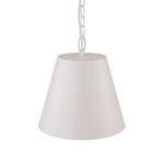 Scandinavian 1 - Light Geometric White Metal Pendant Light - LightfixturesUAE