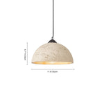 Scandinavian Single Light Dome - Shape Resin Pendant Light - LightfixturesUAE