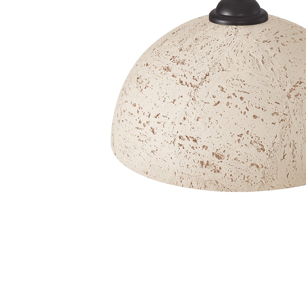 Scandinavian Single Light Dome - Shape Resin Pendant Light - LightfixturesUAE