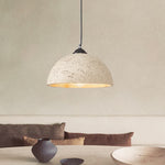 Scandinavian Single Light Dome - Shape Resin Pendant Light - LightfixturesUAE