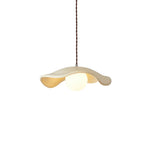 Scandinavian Single - Light Lotus Leaf - Shaped Resin Pendant Light - LightfixturesUAE