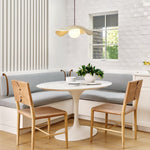 Scandinavian Single - Light Lotus Leaf - Shaped Resin Pendant Light - LightfixturesUAE