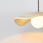 Scandinavian Single - Light Lotus Leaf - Shaped Resin Pendant Light - LightfixturesUAE