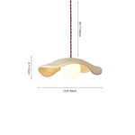 Scandinavian Single - Light Lotus Leaf - Shaped Resin Pendant Light - LightfixturesUAE