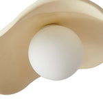 Scandinavian Single - Light Lotus Leaf - Shaped Resin Pendant Light - LightfixturesUAE