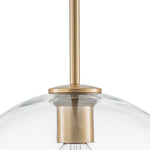 Single Light Modern Glass Globe Pendant - LightfixturesUAE