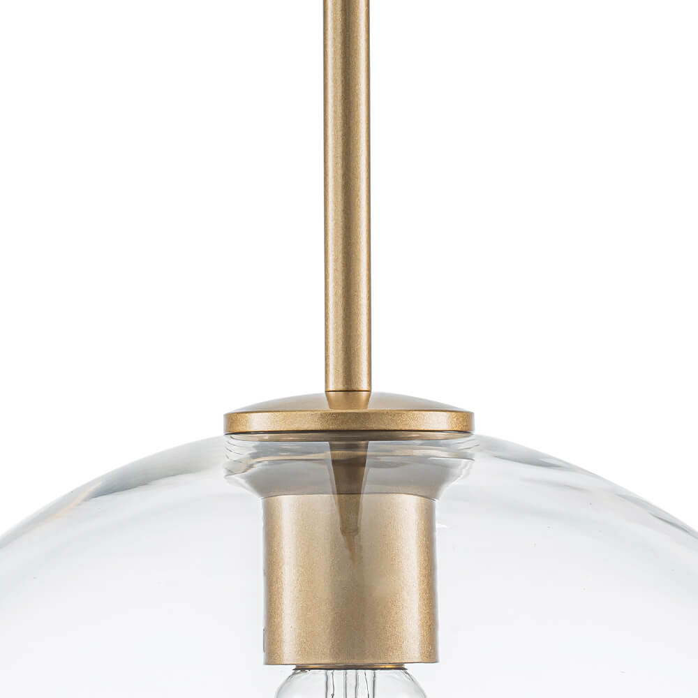 Single Light Modern Glass Globe Pendant - LightfixturesUAE