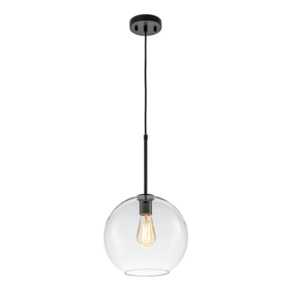 Single Light Modern Glass Globe Pendant - LightfixturesUAE