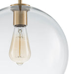 Single Light Modern Glass Globe Pendant - LightfixturesUAE