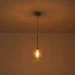 Single Light Modern Glass Globe Pendant - LightfixturesUAE